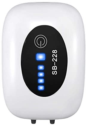 Baoblaze Aquarium Luftpumpe USB, leiser Belüfter für Aquarium wiederaufladbar mit Zubehör Kleine Aquarium Luftpumpe für Zuchtbox, Doppelloch