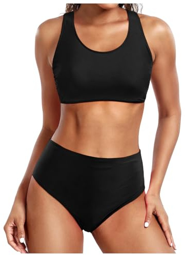 JokeLomple Costumes Donna Due Pezzi Curva Swimwear per Mare, Spiaggia, Piscina, Party e Vacanza