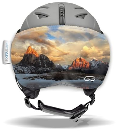 SOGGLE Vizor Visier Schutz für Visierhelme (Skihelme), Farbe:Vizor Dolomiten