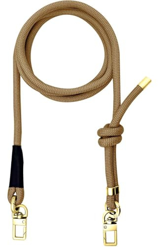 LOTMIAI Paracord Bag Strap Crossbody Replacement Handmade Adjustable Shoulder Bag Straps for Street Style Bag Canvas Bag - Caramel