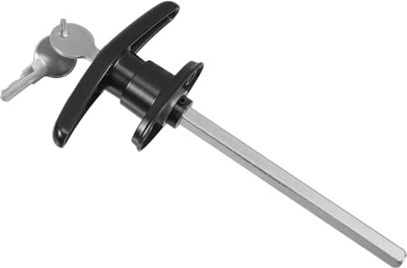 FONDOTIN Serratura T Handle in Resistente con Chiavi per Porta Garage e da Giardino Kit Maniglia Sicurezza per Fienili e Camper