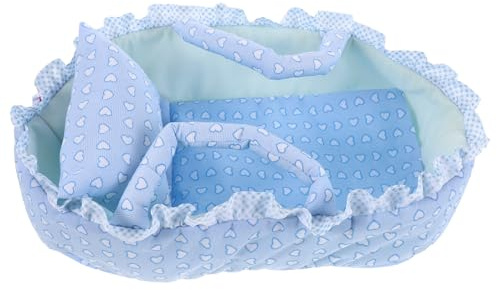 Gatuida Porte-bébé Reborn Berceau pour poupée Reborn - Station de puériculture pour poupées et Peluches de Moins de 35 cm - Joli Panier à Jouets avec poignée