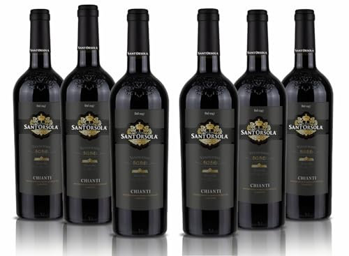 Sant'Orsola Chianti D.O.C.G. Vin Rouge Italien Set de 6 Bouteilles x 75 cl