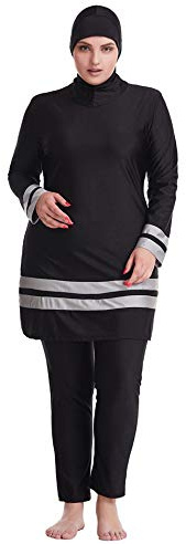 GladThink Mujer Musulmán Talla Extra Islámico Tradicional Burkini Modesto Trajes de baño