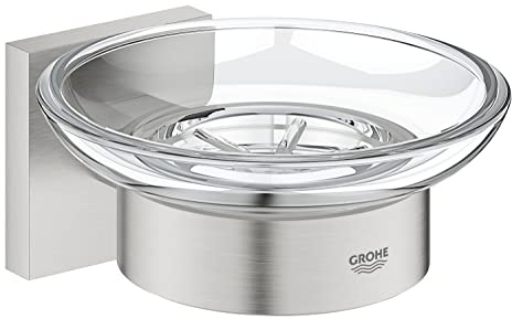 GROHE 41096DC0 Quickfix Start Cube tvålskål w.hållare, krom
