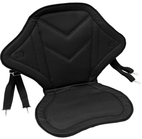 ECD Germany Sedile Kayak con Schienale Seggiolino Universale per Canoe Stand Up Tavole da Surf Sella SUP da Montare Posteriormente con Borsa Seduta Regolabile Accessori per Paddle Board