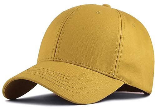Oversize XXL Baseball Cap Cotton Big Head Hats Solid Color Large Head Hats Plus Size Hat Adjustable 23-25.5