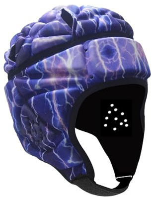 rockible Casco da Rugby Copricapo Imbottito Morbido Bandiera Guardia di Calcio Copricapo da Calcio per Adolescenti E Bambini, Stile c