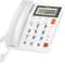 Telefono con grande pulsante, telefono fisso in vetro per anziani commercio, schermo di chiamata, telefono con cavo di chiamata per casa, ufficio, hotel