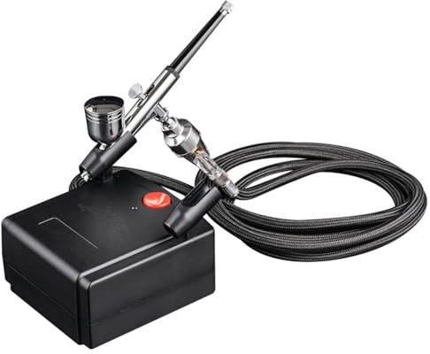 Kit Compresor Aerógrafo, Presión De Trabajo Ajustable, Flujo De Aire 13L/min, Para Modelismo, Tatuaje, Enmarcado De Tartas, Belleza De Móviles, Pintura Personalizada De Zapatos, Pintura Exterior