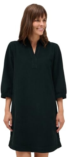 Cecil 1408901 Robe en Velours côtelé de Couleur Unie, Vert d'encre, M Femmes