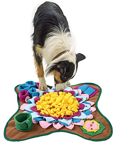 Snuffle Mat for Dogs, Puppy Feeding Mats Pet Feeding Mat Slow Eating Mat Sniff Mat Nosework Treats Mat Interactive Toys Feeding Game for Encouraging Natural Foraging Skills Puzzle Stress Relief (A1)
