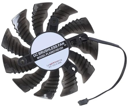 Vdaxvme Ventola per scheda grafica a 3 pin da 82 mm, facile installazione, ricambio per GTX1650 SUPER ITX Gestione scheda grafica, componente di raffreddamento desktop computer