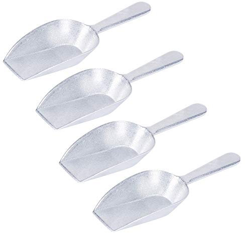 Flache Bodenschaufeln 4 oz aluminiumfarben