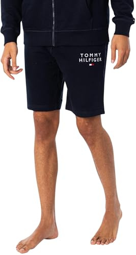 Tommy Hilfiger Homme Short De Survêtement Court, Bleu (Desert Sky), L