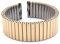 Rowi 20mm Gold Fixoflex S Zugband L316 Edelstahl Uhrenband Made in Germany origanalverpackt