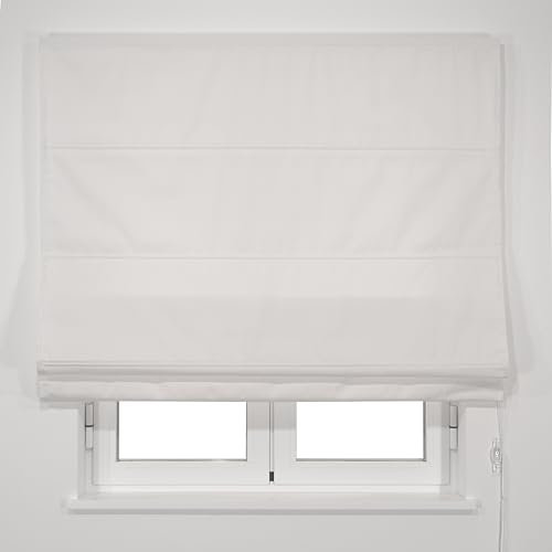 VIEWTEX | Estor Plegable Básico Traslúcido |Color: Blanco Roto| Medidas: 105cm X 175cm | para Puertas y Ventanas| Fabricado en España | Garantia 5 años