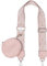 styleBREAKER Taschen Schulterriemen verstellbar geometrisch gemustert mit kleiner Börse, Wechsel Taschengurt, Handyband, Handykette 02013035, Farbe:Altrose