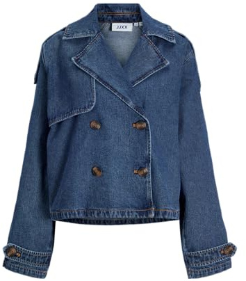JACK & JONES dam Jxcarlie Short Ls Denim Trenchcoat Dnm Jacka