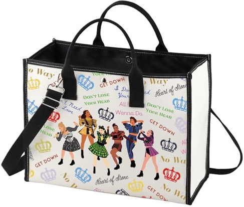 LEVLO Broadway Queen Cosmetic Make Up Bag Gift for Musical Theater Lover Six Queen Musical Make Up Zipper Pouch Bag Six Queen LT