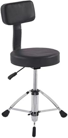 rockible Trono per batteria con schienale Sedile per batteria Sgabello per batteria in stile motociclistico Sgabello per sedia per batteria