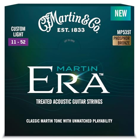 Martin MP535T Era Acoustic Guitar Strings Custom, Light