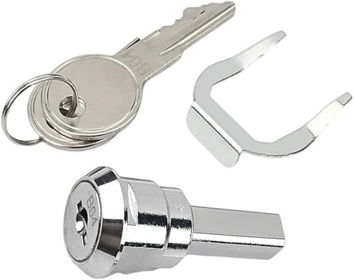 Silvery Toolbox Lock,Cabinet Locks,Keyed Alike Cam Lock for Tool Box, Rv Storage, Mailbox, Iron Cabinet Insert Linkage Drawer Set,Universal Craftsman Toolbox Locks, Cabinet and Furniture Locks