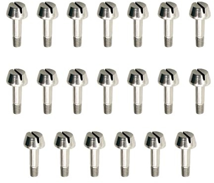 Jiayouy 20Pcs Trumpet Water Key Screw 3.5mm Trumpet WaterKey Spit Valve Screw Rod Repair Parts