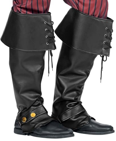 W WIDMANN MILANO Party Fashion 09815 - Stiefelüberzieher in Lederoptik