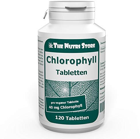 Chlorophyll 40 mg vegane Tabletten 120 Stk für frischen Atem und einen angenehmen Körpergeruch