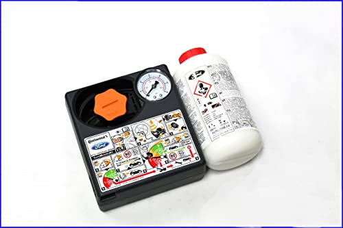 Partsdealers TYRE PUNCTURE REPAIR KIT GENUINE CONTINENTAL PUMP + SEALANT BOTTLE COMPRESSOR INFLATOR MOBILITY KIT + BAG/BEST BEFORE 2028 !!!
