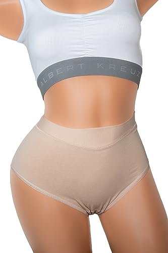 ALBERT KREUZ Femme Culottes Taille Haute fonctionnelles Cool Climat Invisible Set de 3 Beige M