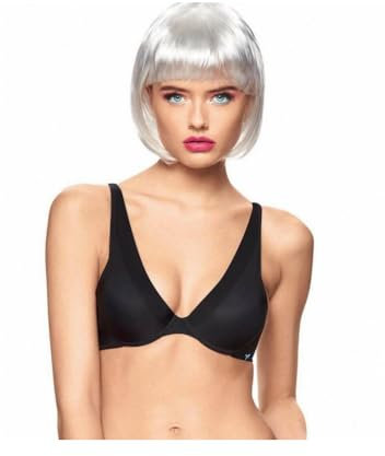 INFIORE 1 Pezzo Reggiseno Balconcino con Ferretto 6000 Coppa B Taglio Laser Scollatura. Nero 4B