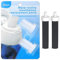 2in1 Brita Water Bottle Filter & Mouthpiece Replacement, Brita Replacement Parts with 2Pcs Brita Water Bottle Filter Replacement & 2Pcs Brita Bite Valve Replacement Compatible with Brita Water Bottle