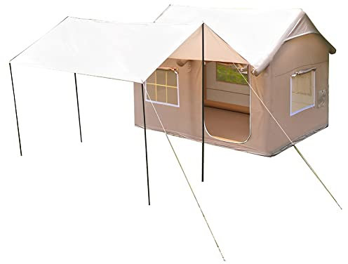 BASII Große aufblasbare Zelte für Camping, 4–6 Personen, wasserdichte Oxford-Leinenzelte, 4-Jahreszeiten-wasserdichtes, winddichtes, großes Luftzelt für Familie, Outdoor, Camping, Wandern