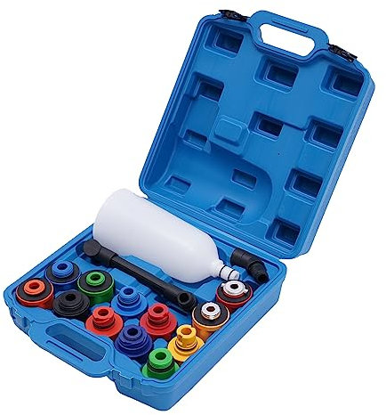 KAUITOPU Lot de 15 entonnoirs de remplissage d'huile de moteur avec entonnoir à huile, tube d'extension et 12 adaptateurs, entonnoir de remplissage et adaptateur, capacité 2 l