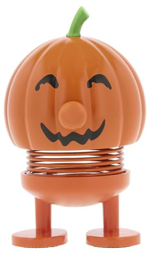 Hoptimist Halloween Pumpkin, vobbelfigur, skandinavisk höstdekoration för vardagsrum, skrivbord, kontor & barnrum, rolig pumpa för Halloween dekor & små presenter, 5,9 x 6,1 x 7,2 cm, Small, Orange