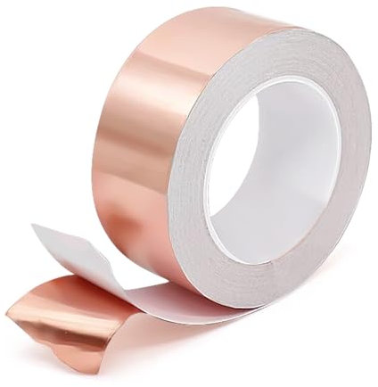 SULIUDAJI Cinta de Cobre Contra Babosas, 20 mm x 20 m Barrera contra babosas Protección Contra Babosas Plantas de Cama elevadas, Cinta de Cobre Autoadhesiva Defensa Contra Babosasnse