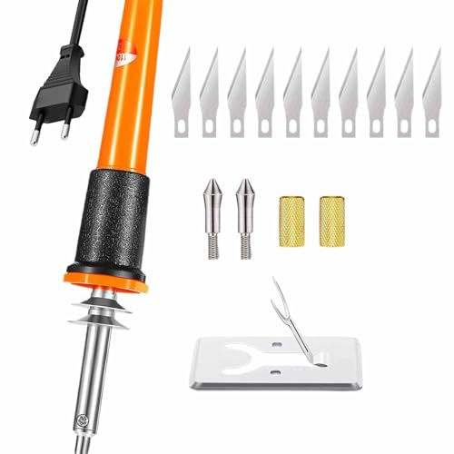 Outil à brûler le bois, fer à souder, stylo à souder à température réglable, kit de soudure de 16 pièces | Kit de soudure de fil sûr, pointes de fer à souder pour la,
