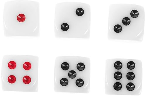 BESTonZON 6St haushaltsspielzeug настольные игры weinkühlstab spielewürfel spielwaren draußen Farbspiel Würfel Fall Würfelspiel geladene Würfel tragbare Würfel Partywürfel Brett Würfel Harz