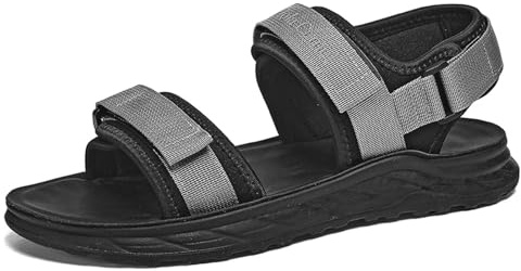 Sandales pieds nus pour homme - Sandales de trekking pieds nus - Sandales larges - Sandales de plage - Sandales pieds nus avec semelle souple - Sandales de randonnée pour l'été, la plage, la randonnée