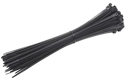 Meister Kabelbinder - Praktisches Set - 50 Stück - schwarz - 150 x 3,6 mm - Stabiles Nylon - UV-Beständig - Langlebig & robust / Kabelbinder-Set für Bündelgut / Kabelverbinder / 7452170