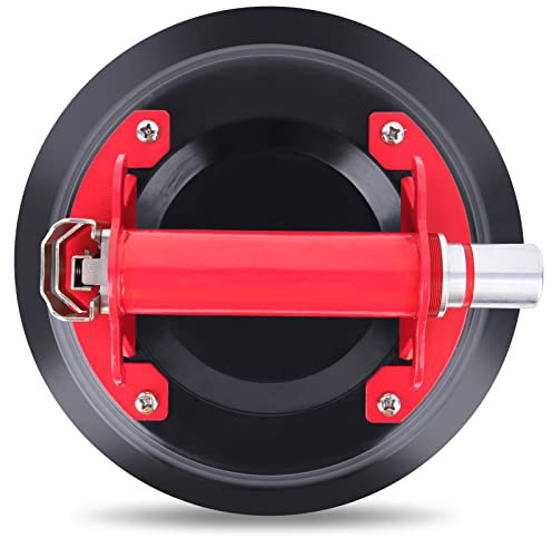 BOUSH Vacuum Suction Cup Glass Lifter with Stainless Steel Handle Heavy Duty Suction Cups for Glass Lifting & Granite & Windshield & Window, 100kgs Load Capacity (23cm, 1 Pack)