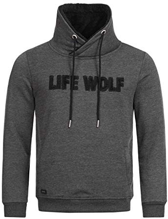 Red Bridge herr pullover sweatshirt krage hög krage