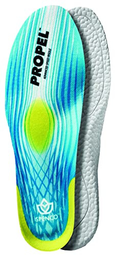 Spenco Propel Performance Shoe Insoles for Women and Men, Men's 6-7.5/Women's 7-8.5 Blue