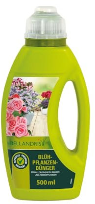 Bellandris Engrais pour plantes à fleurs - Favorise des fleurs saines et une croissance forte, avec des nutriments importants pour toutes les plantes à fleurs - 500 ml