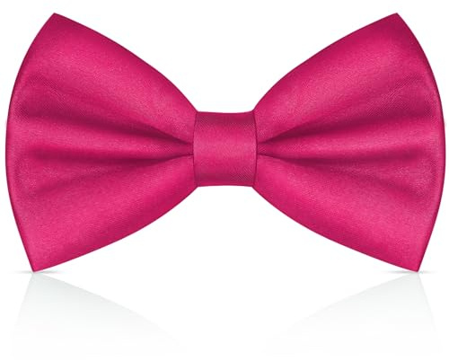 URAQT Nœud papillon avec crochet,Nœud Papillon pour Homme Réglable en gabardine de smoking solide, Couleur unie Noeud papillon pour Noeud papillon pour enfants et hommes pour Mariage Fête,Violet Clair
