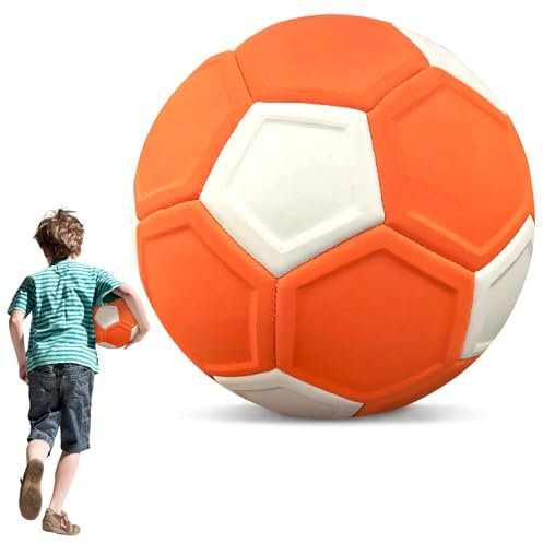 TaimeiMao Fussball Curve Ball, 20cm Fußball Kurvenball für Kinder, Eva Gummi Swerve Fußball, für Fußballtraining, Geschenk für Kinder Drinnen und Draußen