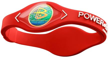 POWER BALANCE Original Genuine Performance Wristband, Silicone Rubber Wristbands Bracelets Sports Bracelet Wristband for Men Women, Power Bangles, Safe Waterproof Lightweight Durable, Size M