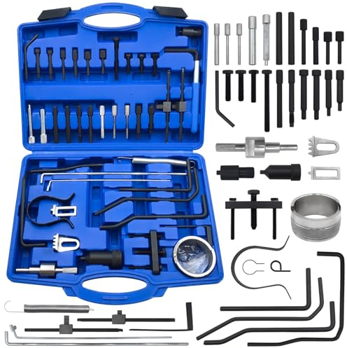 BOVIEER Kit de Herramientas para Correa de Distribución, Juego de Ajuste y Bloqueo de árbol de levas y Cigüeñal Compatible con Peugeot, Citroen, Motores Diesel y Gasolina PSA Dual TDI HDI PSA